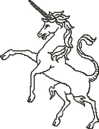 (image for) Unicorn Outline Silhouette